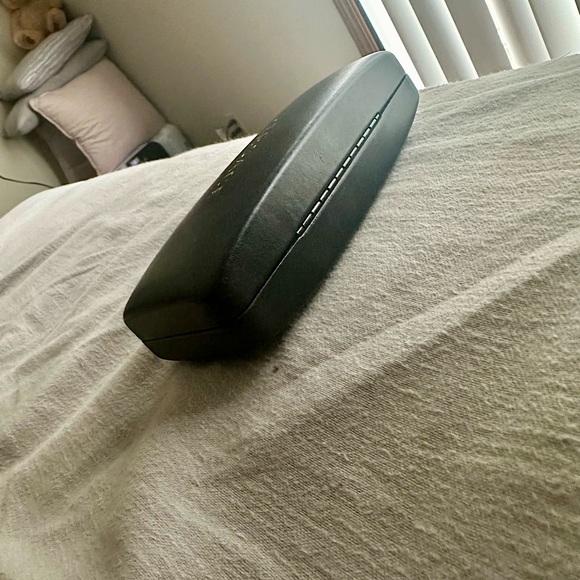 Versace | Full-size Leather Sunglasses/Glasses Case, Black w/ Gold Logo; Unisex - Picture 3 of 8